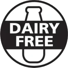 Dairy free quality mark on the Alkatide label