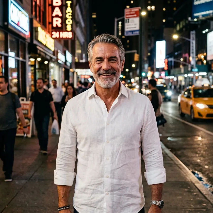 Adult man on a city street, representative of the everyday adults Alkatide is aimed at